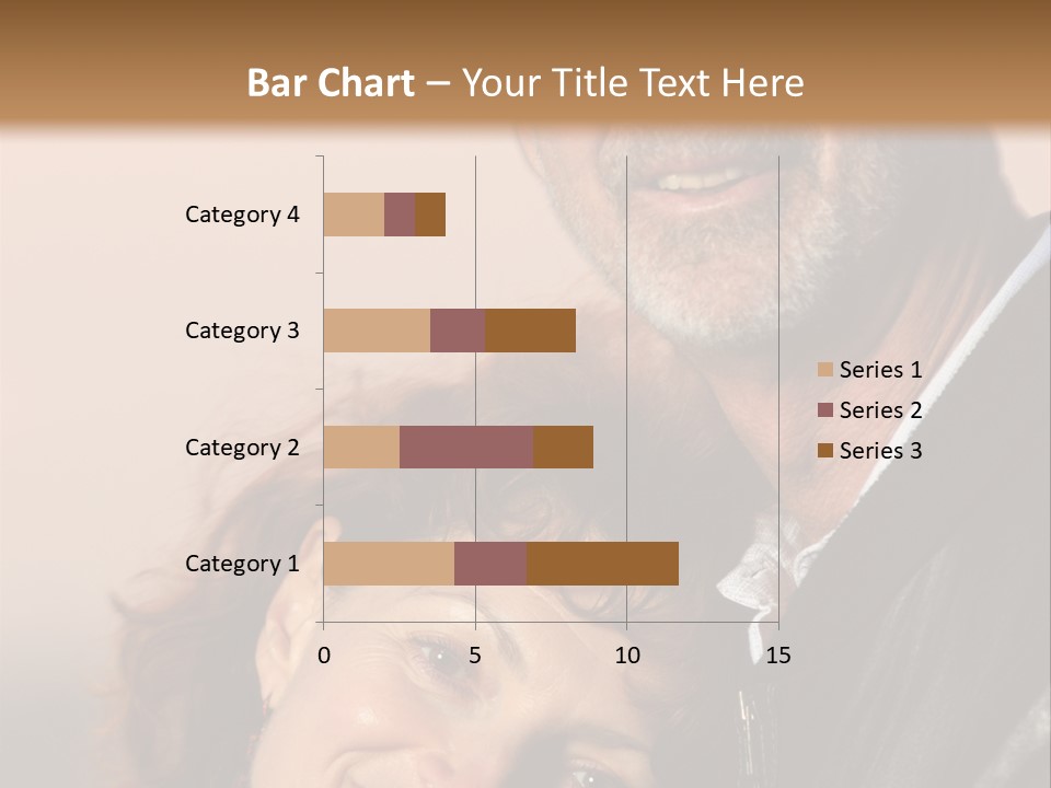 Loving Senior Couple Outdoors. Close-Up, Shallow Dof. PowerPoint Template