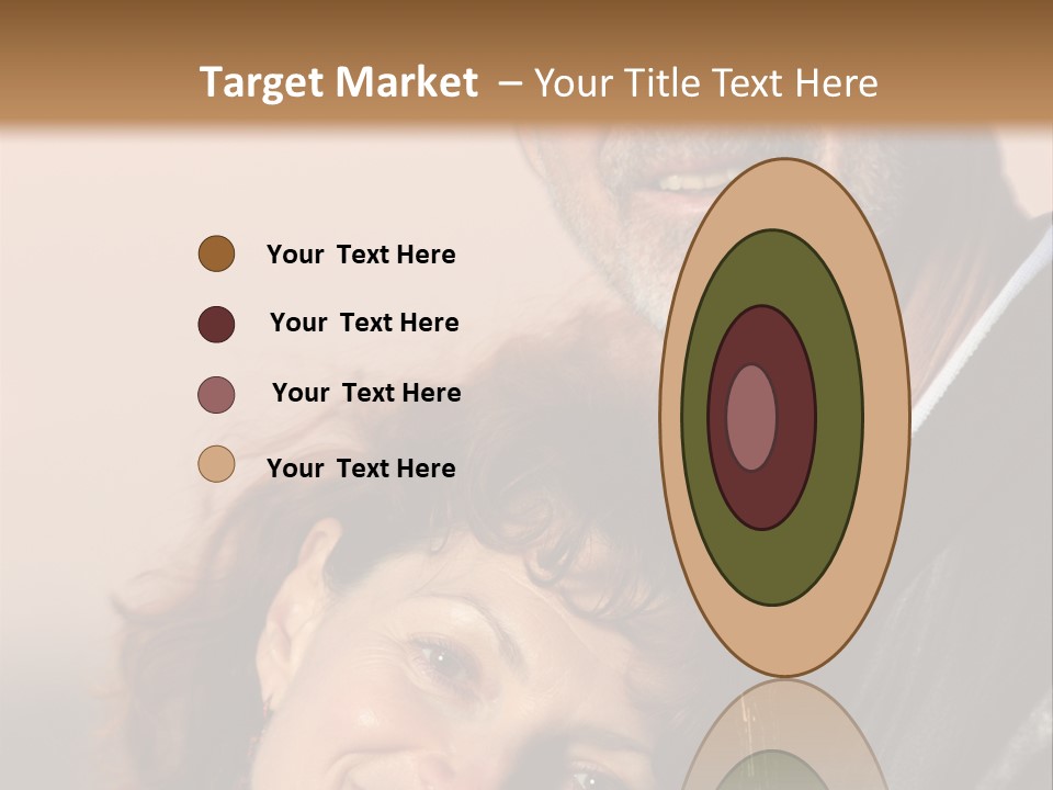 Loving Senior Couple Outdoors. Close-Up, Shallow Dof. PowerPoint Template