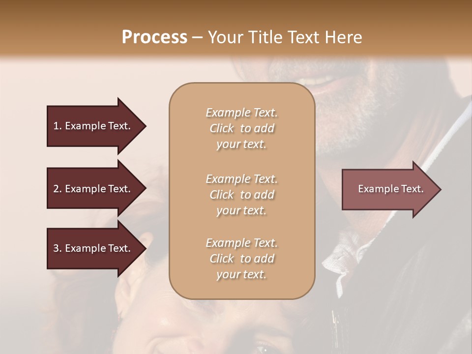 Loving Senior Couple Outdoors. Close-Up, Shallow Dof. PowerPoint Template