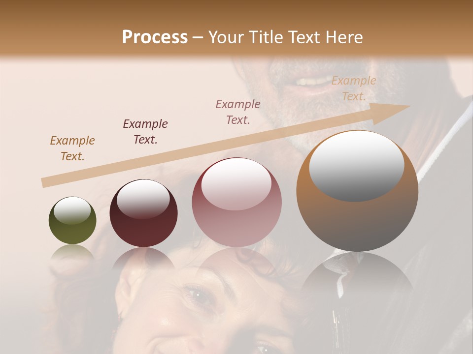 Loving Senior Couple Outdoors. Close-Up, Shallow Dof. PowerPoint Template