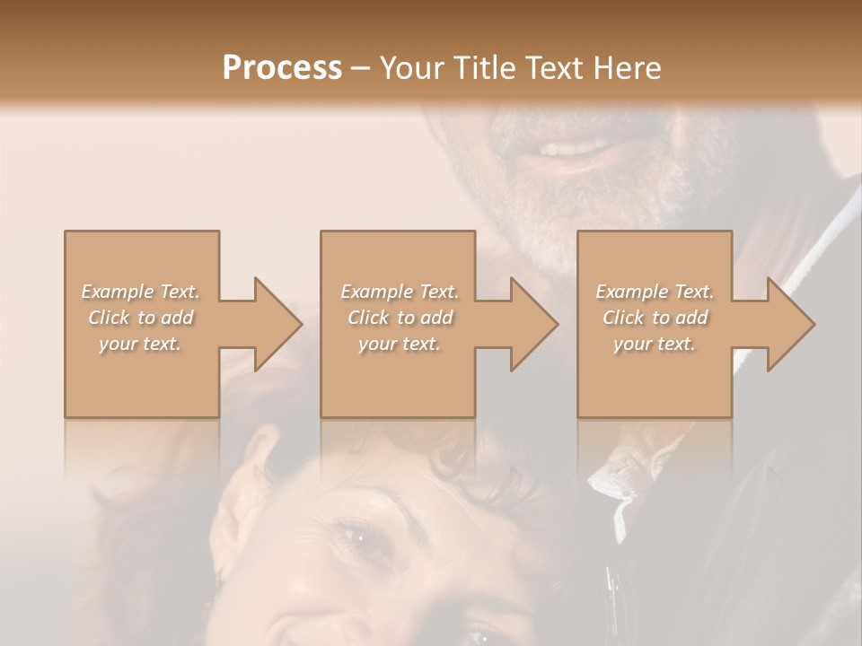 Loving Senior Couple Outdoors. Close-Up, Shallow Dof. PowerPoint Template