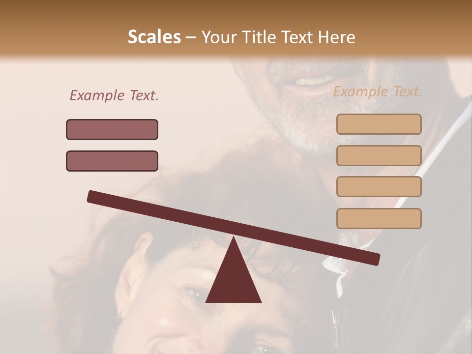 Loving Senior Couple Outdoors. Close-Up, Shallow Dof. PowerPoint Template