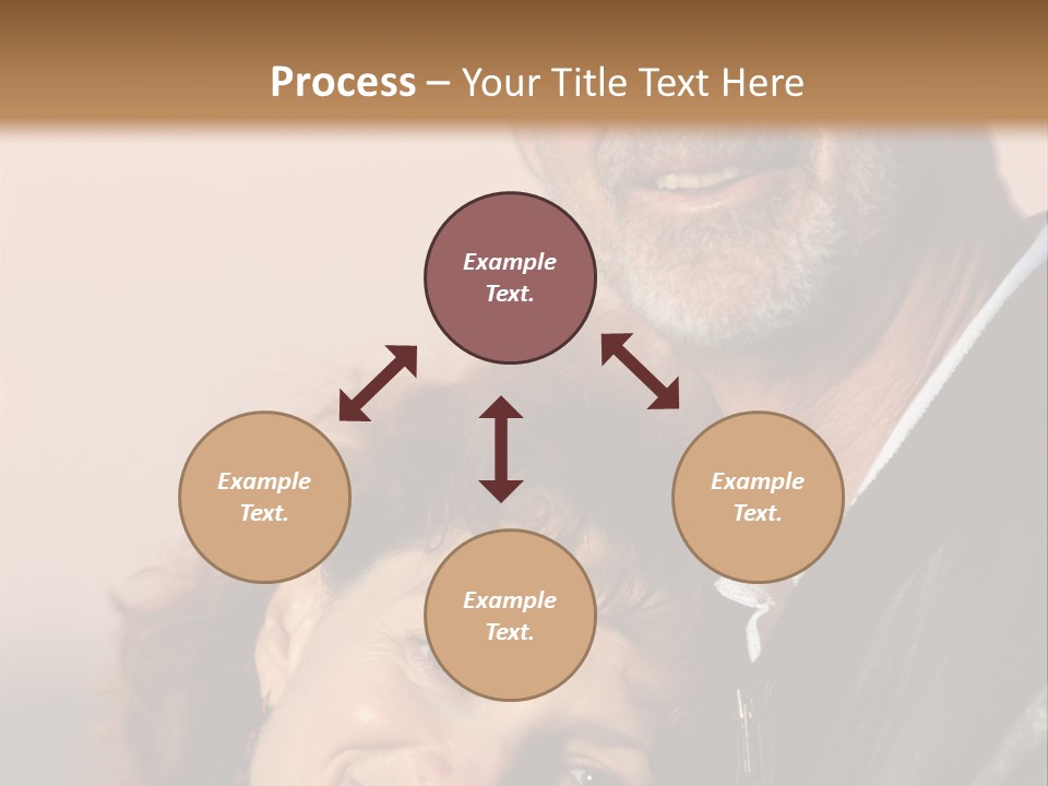 Loving Senior Couple Outdoors. Close-Up, Shallow Dof. PowerPoint Template