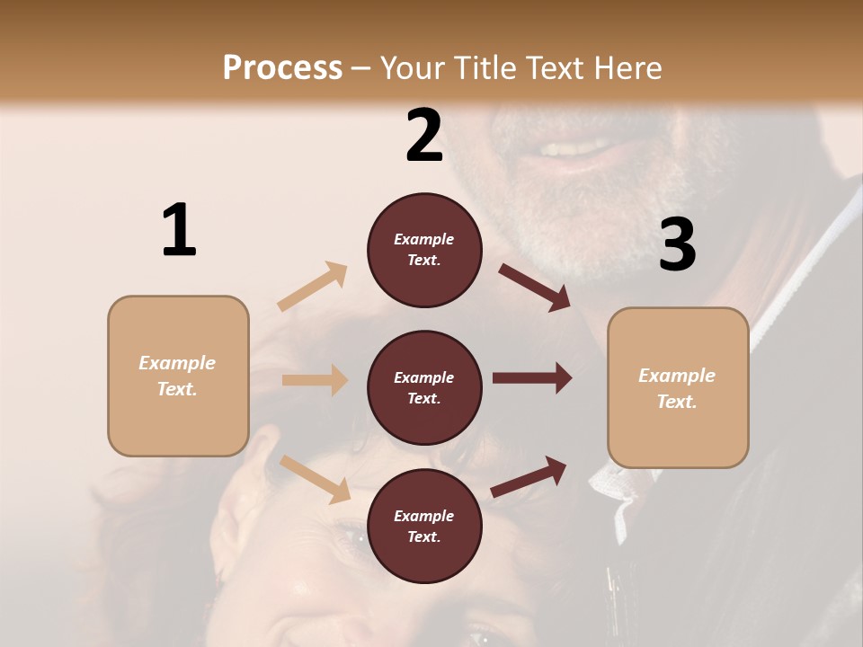 Loving Senior Couple Outdoors. Close-Up, Shallow Dof. PowerPoint Template