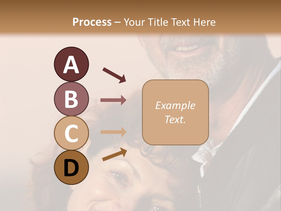 Loving Senior Couple Outdoors. Close-Up, Shallow Dof. PowerPoint Template