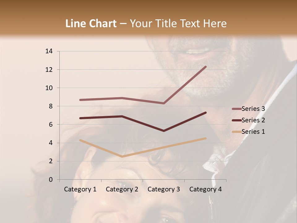 Loving Senior Couple Outdoors. Close-Up, Shallow Dof. PowerPoint Template