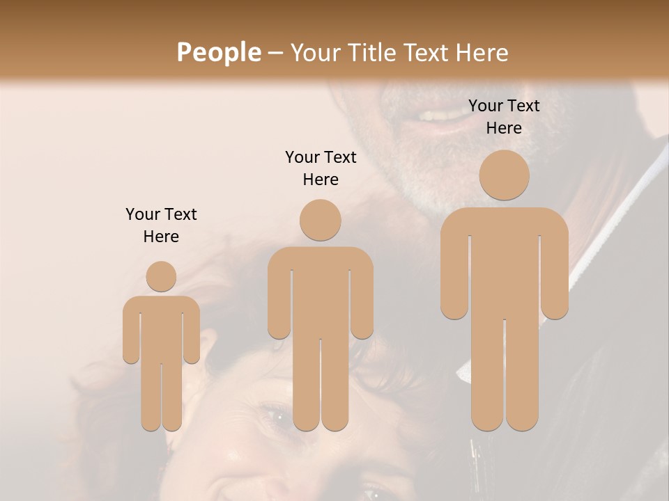 Loving Senior Couple Outdoors. Close-Up, Shallow Dof. PowerPoint Template