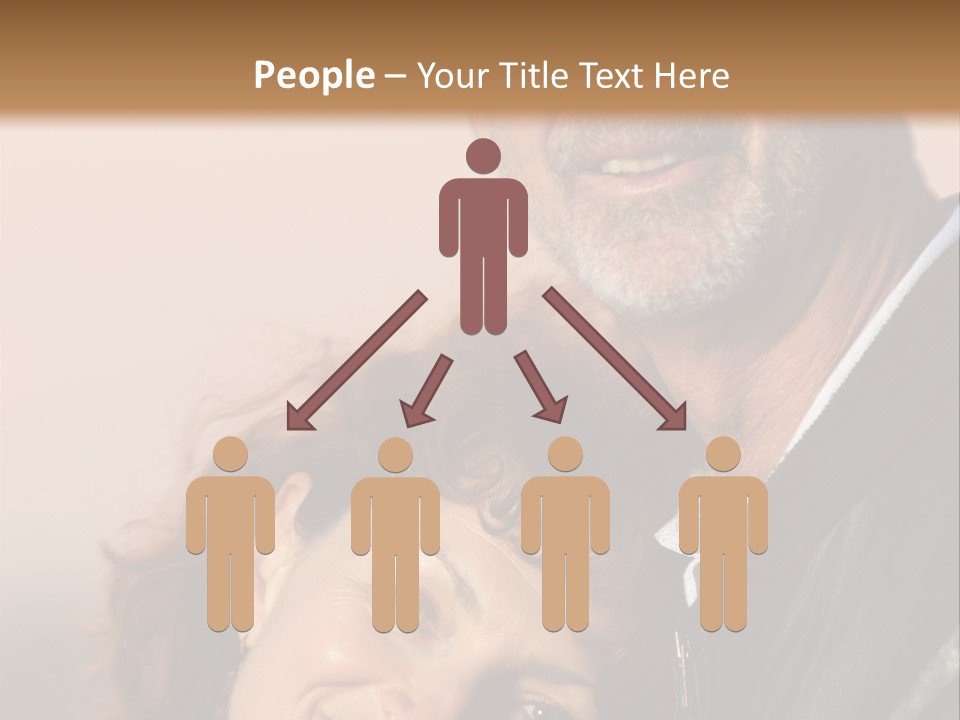 Loving Senior Couple Outdoors. Close-Up, Shallow Dof. PowerPoint Template