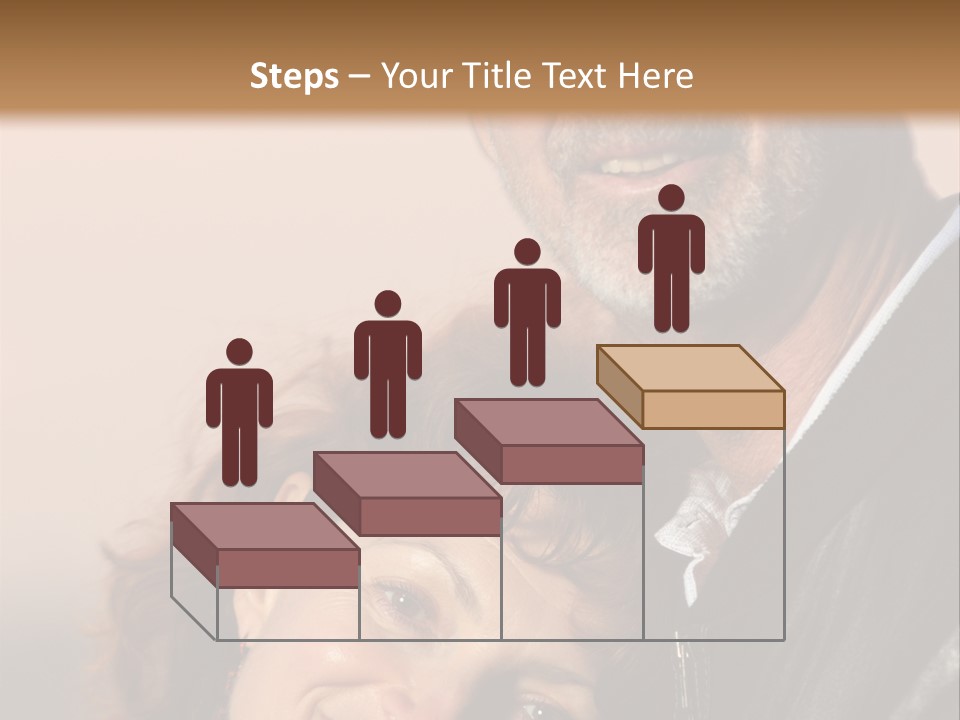 Loving Senior Couple Outdoors. Close-Up, Shallow Dof. PowerPoint Template