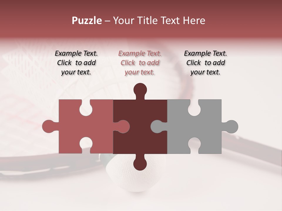 Badminton Set PowerPoint Template