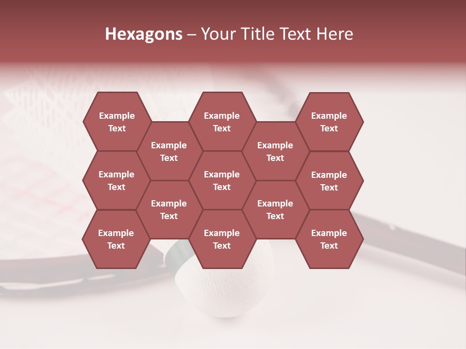 Badminton Set PowerPoint Template