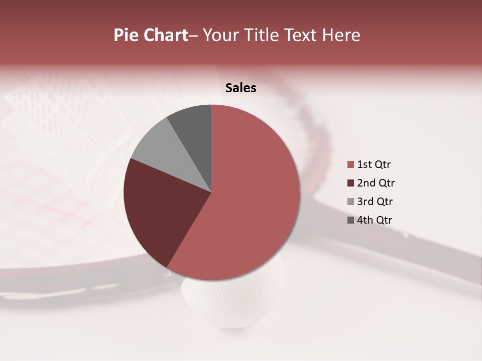 Badminton Set PowerPoint Template