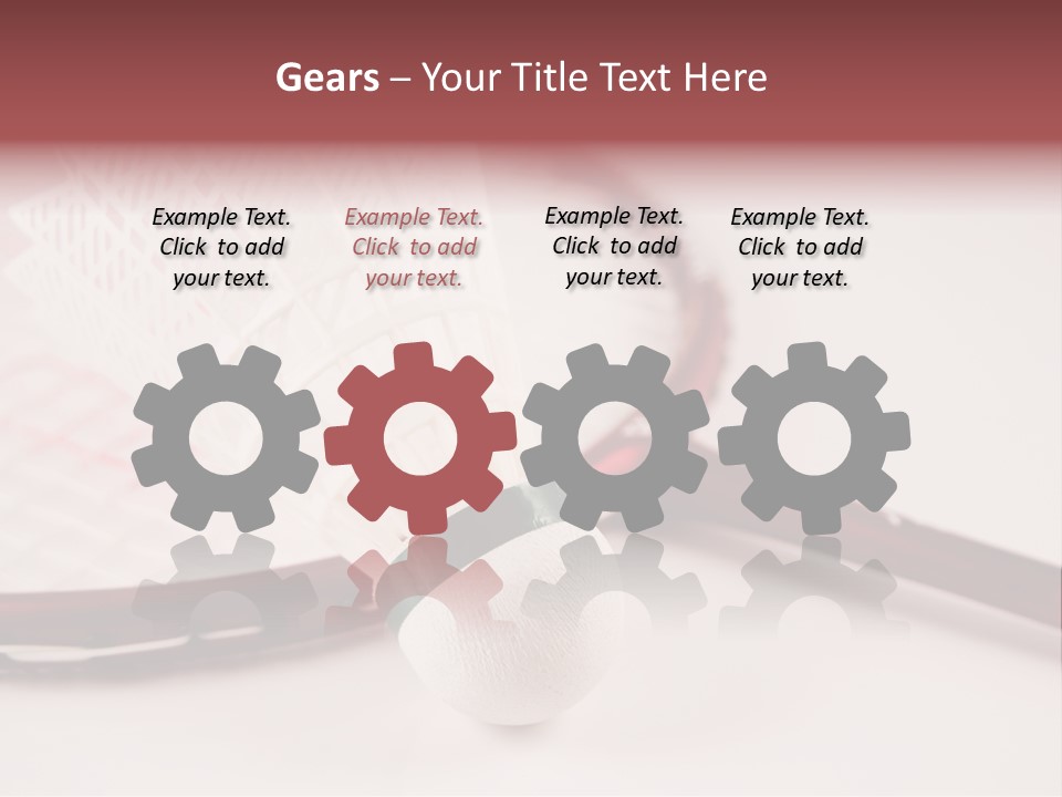 Badminton Set PowerPoint Template