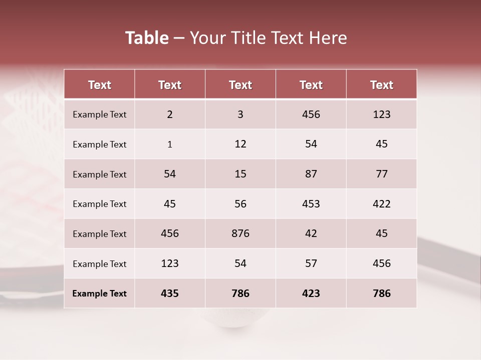 Badminton Set PowerPoint Template