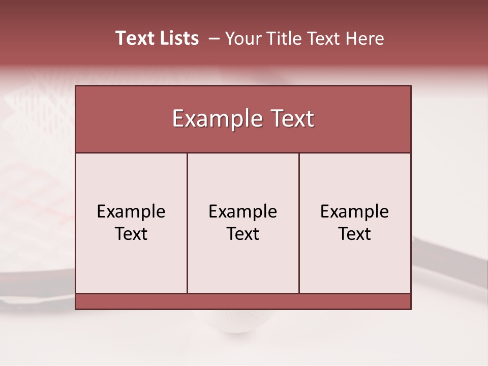 Badminton Set PowerPoint Template