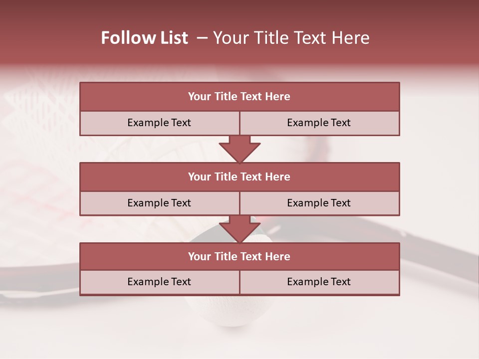 Badminton Set PowerPoint Template