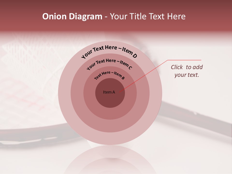 Badminton Set PowerPoint Template