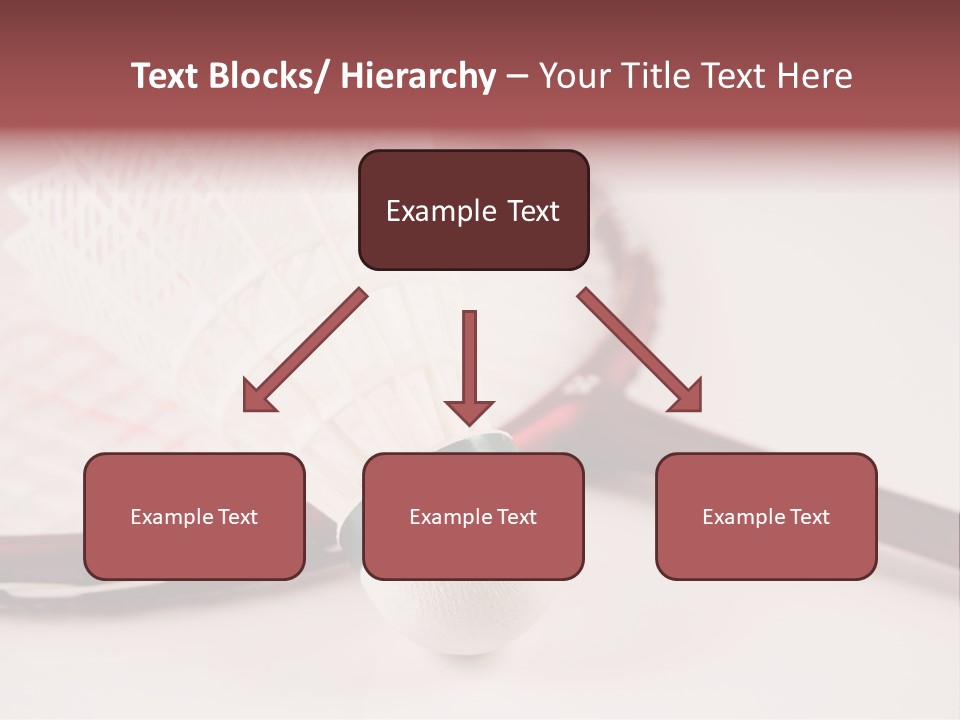 Badminton Set PowerPoint Template