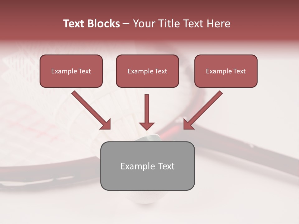 Badminton Set PowerPoint Template