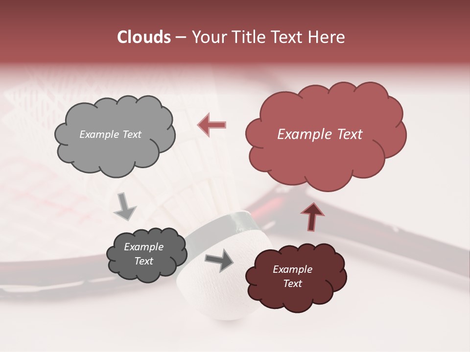 Badminton Set PowerPoint Template