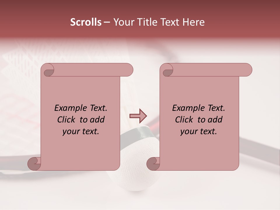 Badminton Set PowerPoint Template