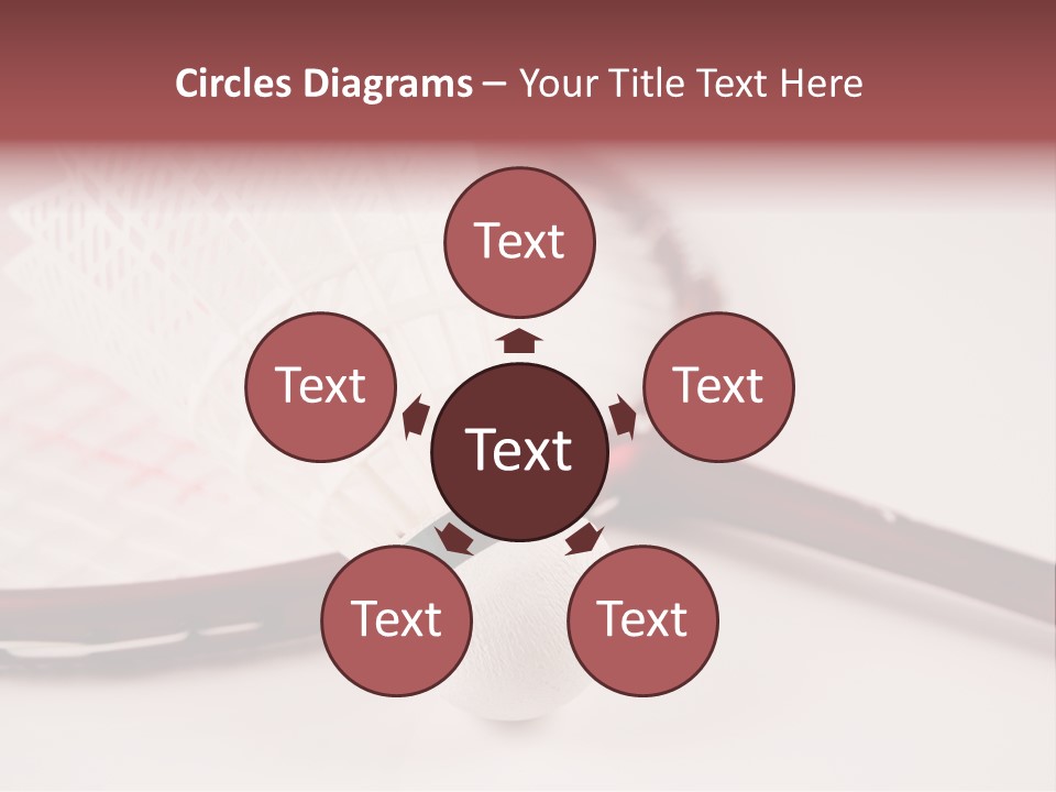 Badminton Set PowerPoint Template