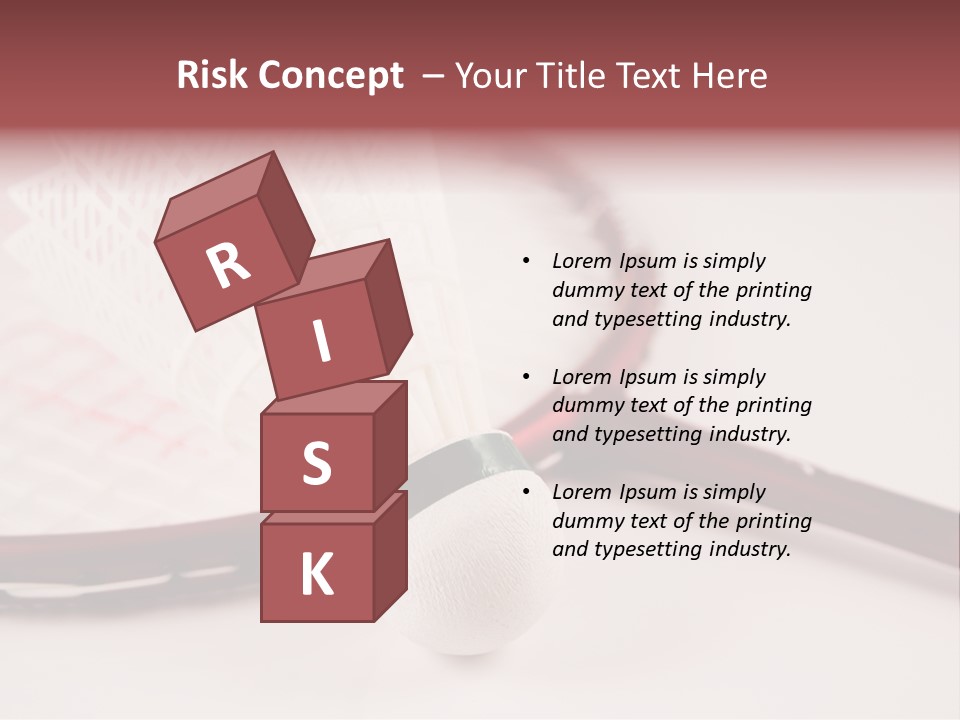 Badminton Set PowerPoint Template