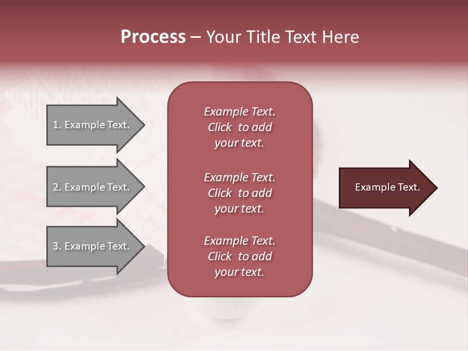 Badminton Set PowerPoint Template