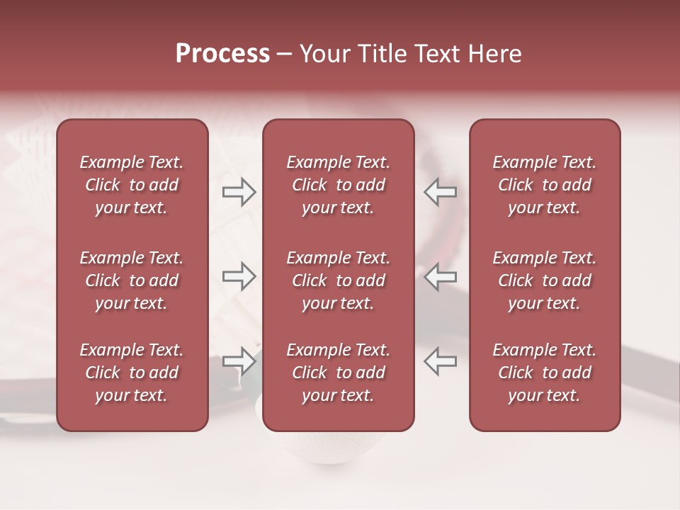 Badminton Set PowerPoint Template