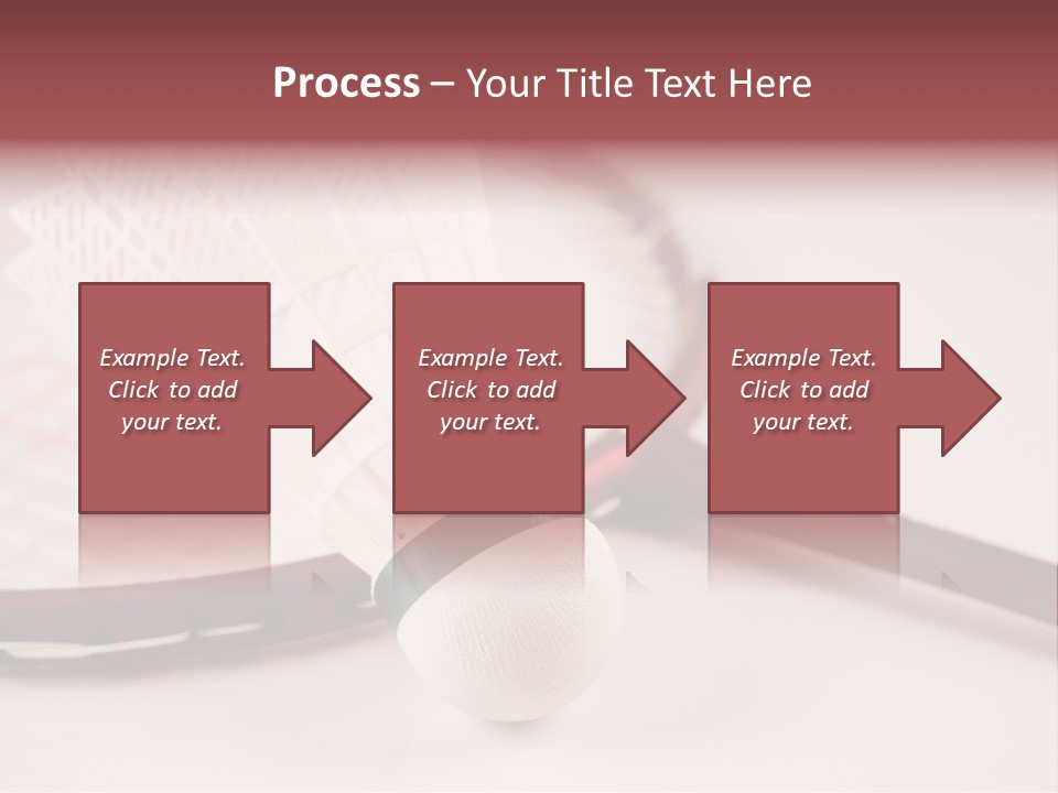 Badminton Set PowerPoint Template