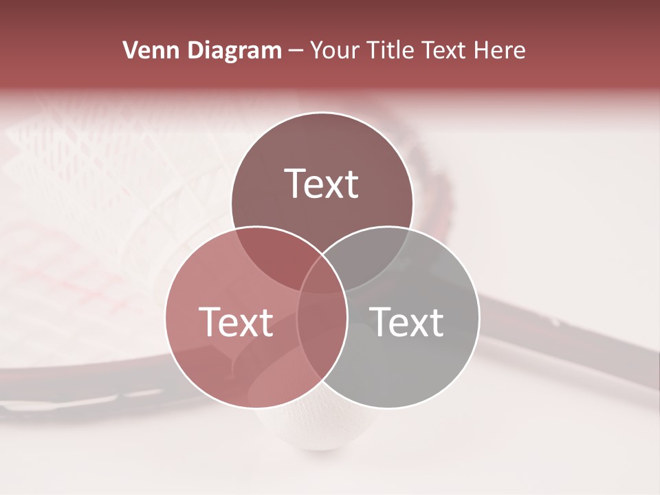 Badminton Set PowerPoint Template
