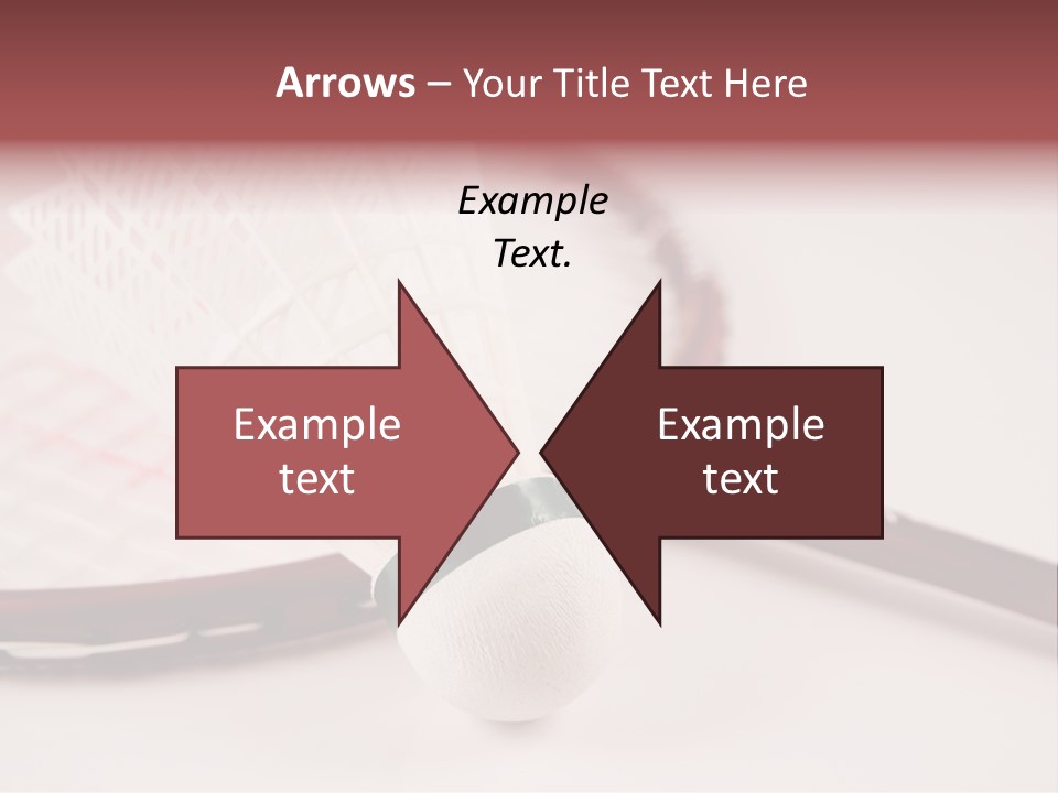 Badminton Set PowerPoint Template