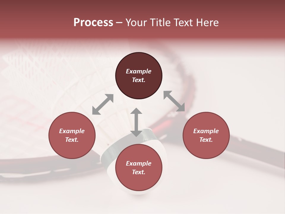 Badminton Set PowerPoint Template