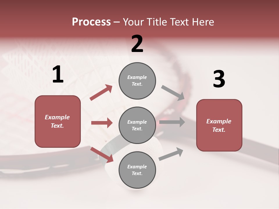Badminton Set PowerPoint Template