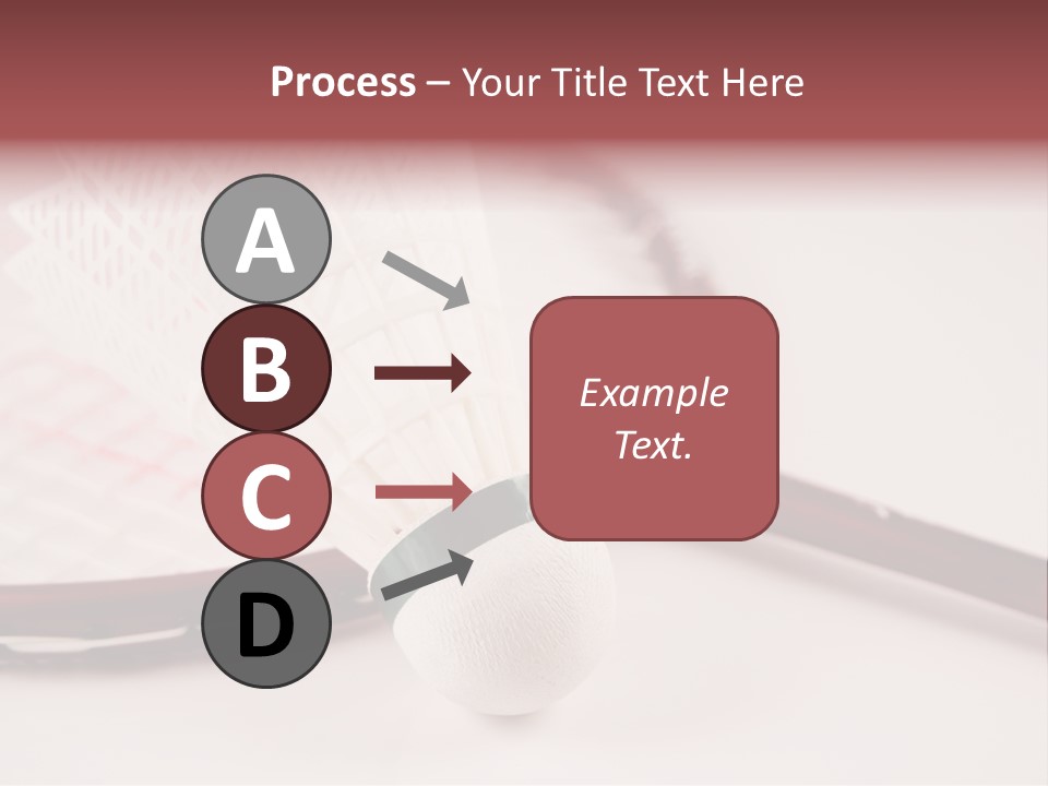 Badminton Set PowerPoint Template