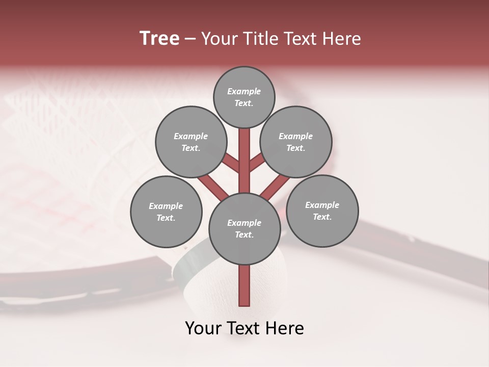 Badminton Set PowerPoint Template