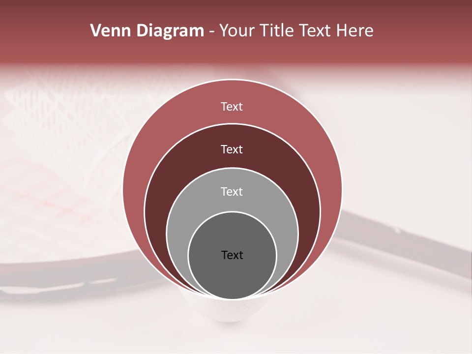 Badminton Set PowerPoint Template