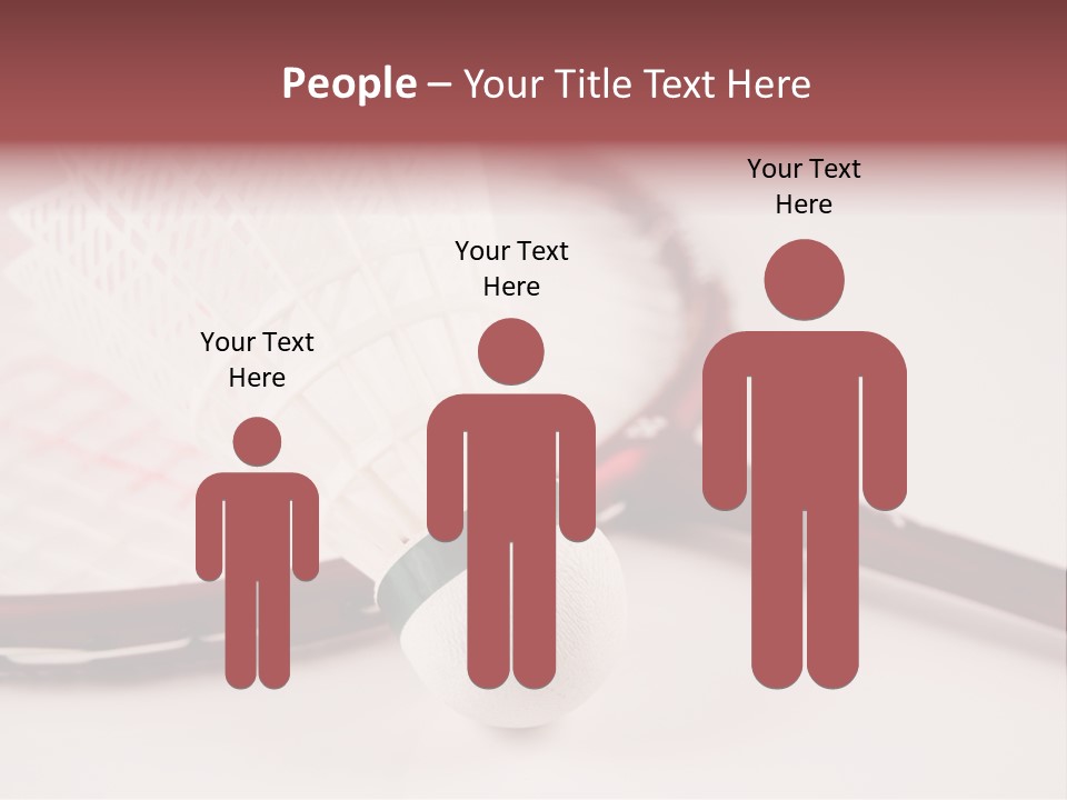 Badminton Set PowerPoint Template