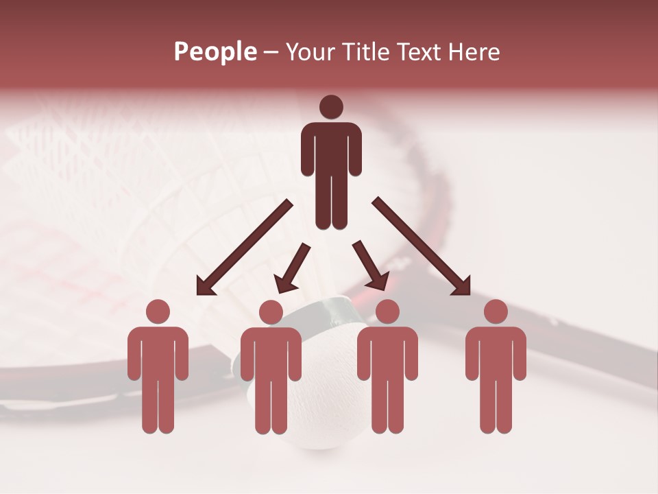 Badminton Set PowerPoint Template
