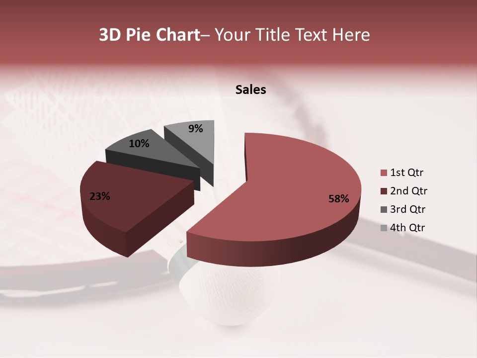 Badminton Set PowerPoint Template