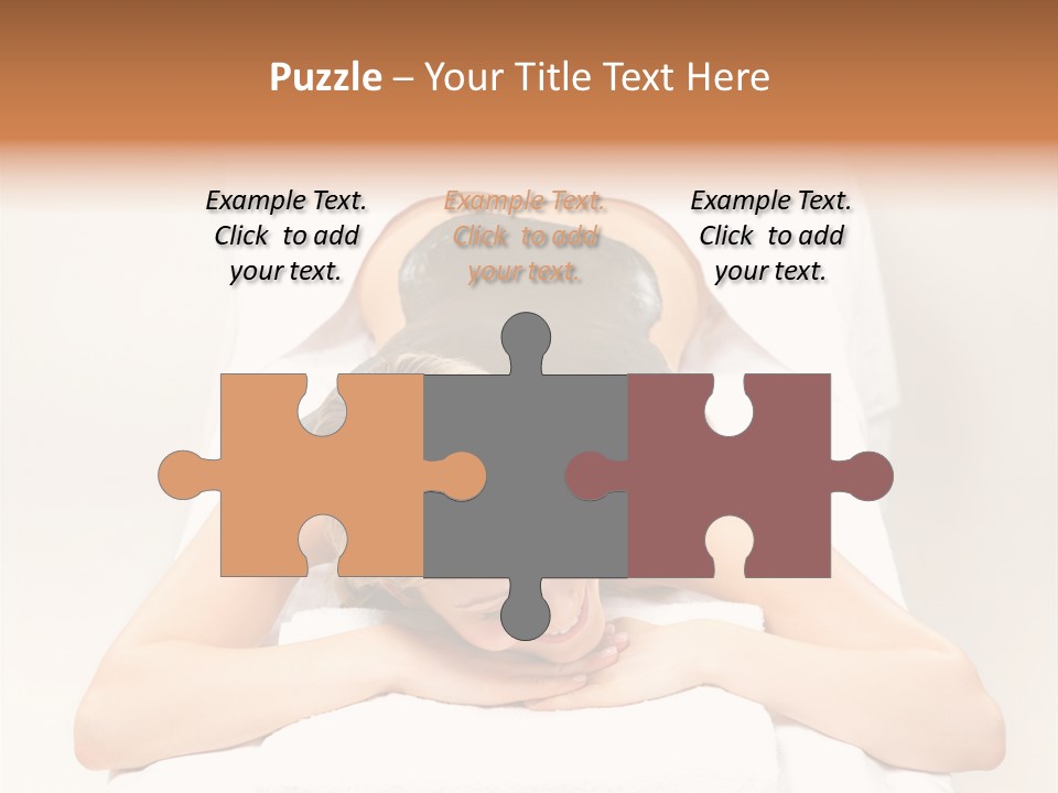 Portrait Of Beautiful Woman Before Spa Treatment PowerPoint Template