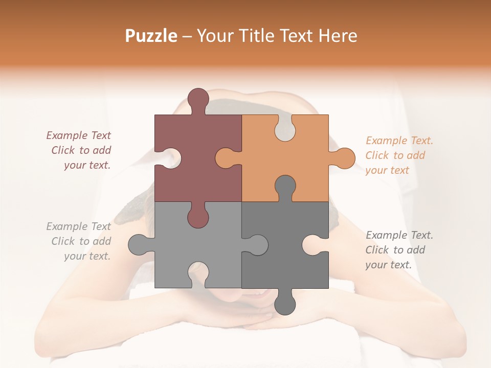 Portrait Of Beautiful Woman Before Spa Treatment PowerPoint Template