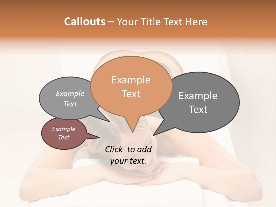 Portrait Of Beautiful Woman Before Spa Treatment PowerPoint Template