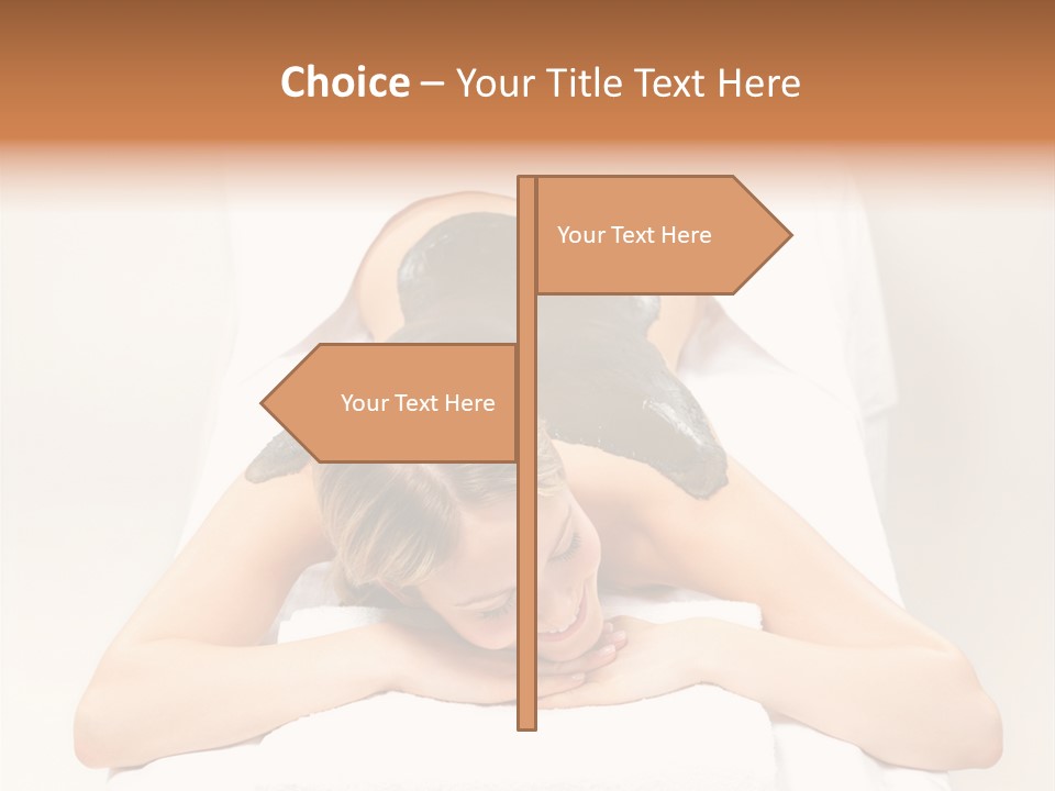 Portrait Of Beautiful Woman Before Spa Treatment PowerPoint Template