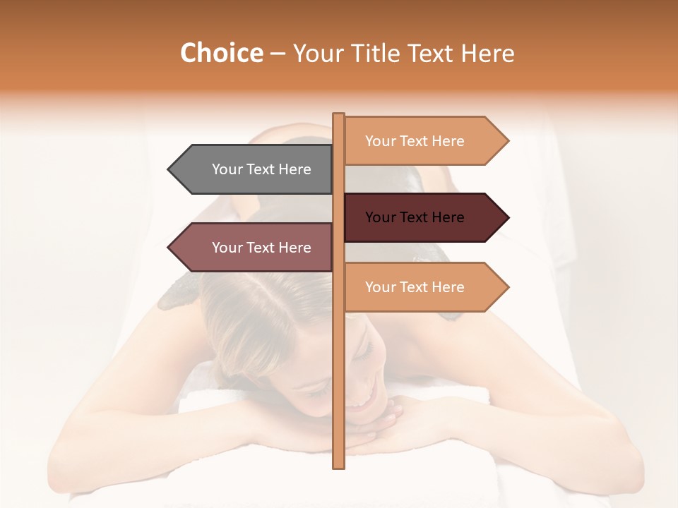 Portrait Of Beautiful Woman Before Spa Treatment PowerPoint Template