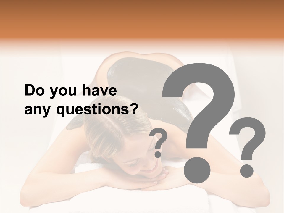 Portrait Of Beautiful Woman Before Spa Treatment PowerPoint Template