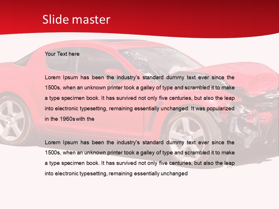 Auto Wreck PowerPoint Template
