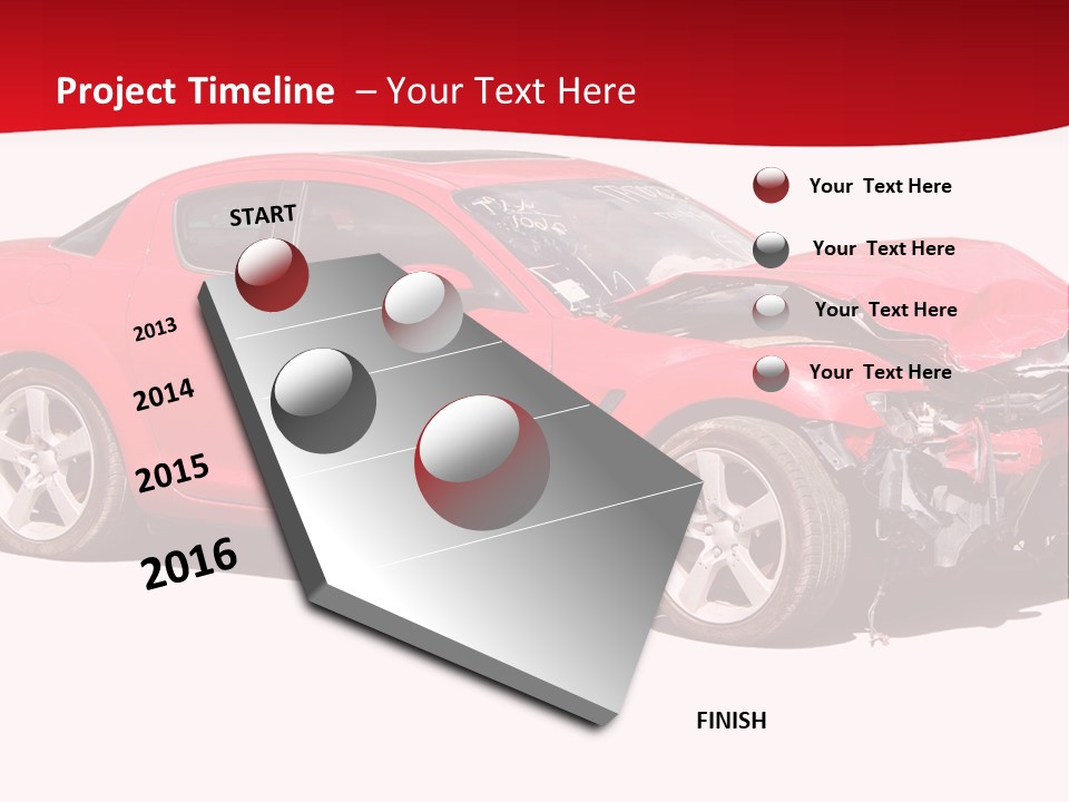 Auto Wreck PowerPoint Template