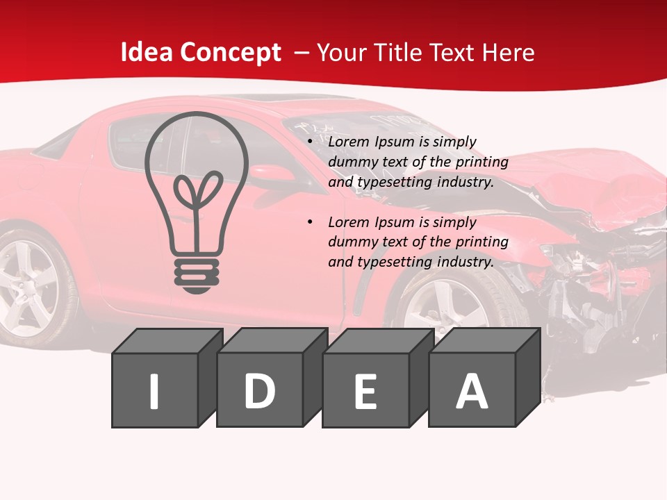 Auto Wreck PowerPoint Template