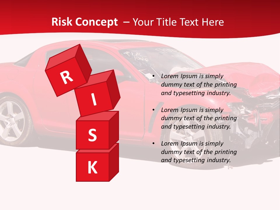 Auto Wreck PowerPoint Template